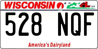 WI license plate 528NQF