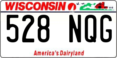 WI license plate 528NQG