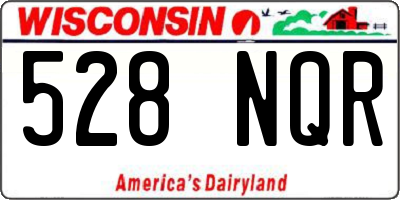 WI license plate 528NQR