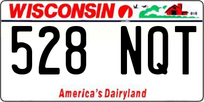 WI license plate 528NQT