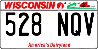 WI license plate 528NQV