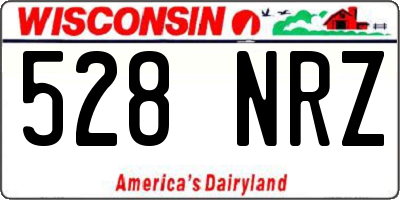 WI license plate 528NRZ