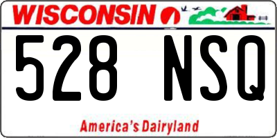 WI license plate 528NSQ