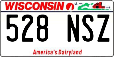 WI license plate 528NSZ