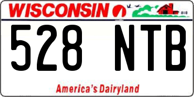 WI license plate 528NTB