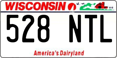 WI license plate 528NTL