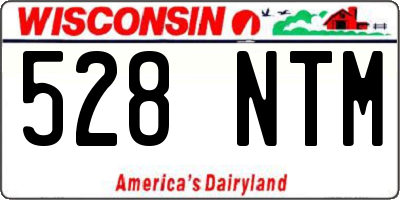 WI license plate 528NTM