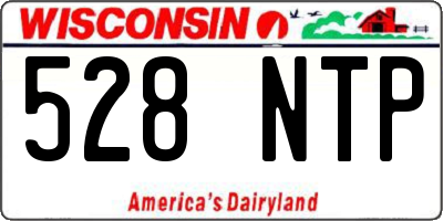 WI license plate 528NTP