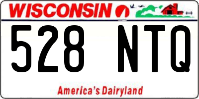 WI license plate 528NTQ