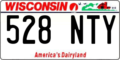 WI license plate 528NTY