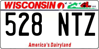 WI license plate 528NTZ