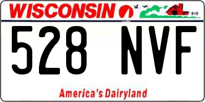 WI license plate 528NVF