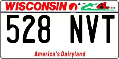 WI license plate 528NVT