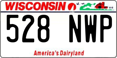 WI license plate 528NWP