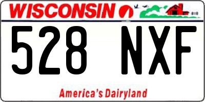 WI license plate 528NXF
