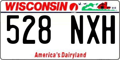 WI license plate 528NXH