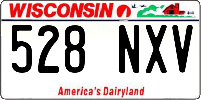 WI license plate 528NXV