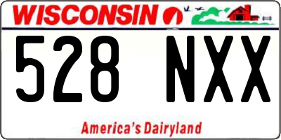WI license plate 528NXX