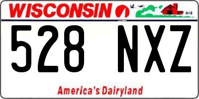WI license plate 528NXZ