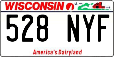 WI license plate 528NYF