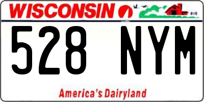 WI license plate 528NYM