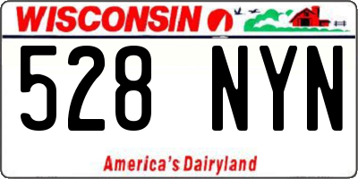 WI license plate 528NYN