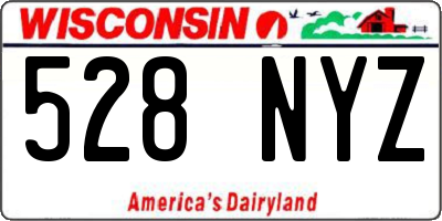WI license plate 528NYZ