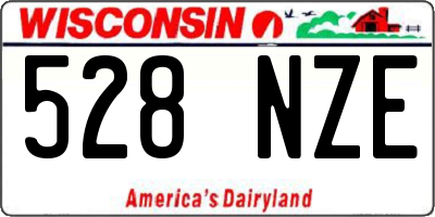 WI license plate 528NZE