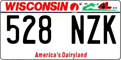 WI license plate 528NZK