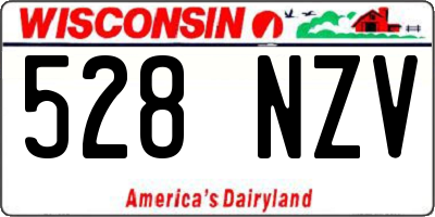 WI license plate 528NZV
