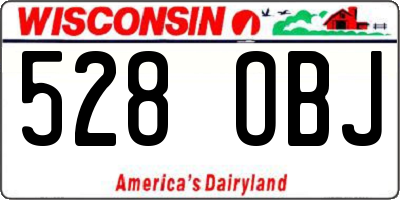 WI license plate 528OBJ