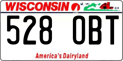 WI license plate 528OBT