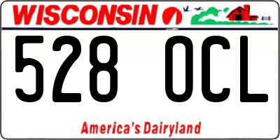 WI license plate 528OCL