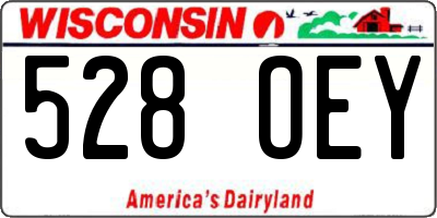 WI license plate 528OEY