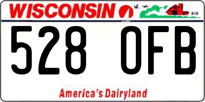 WI license plate 528OFB
