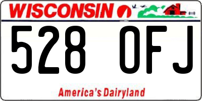WI license plate 528OFJ
