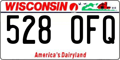 WI license plate 528OFQ