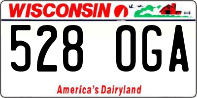 WI license plate 528OGA