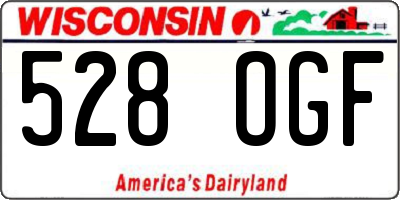 WI license plate 528OGF