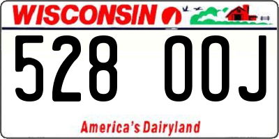 WI license plate 528OOJ