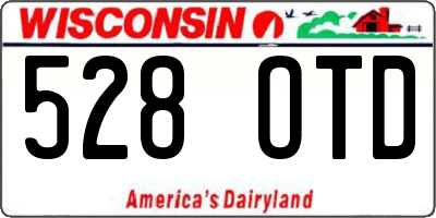 WI license plate 528OTD