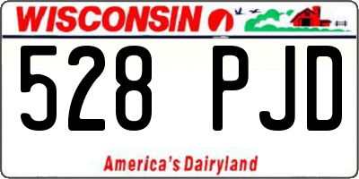 WI license plate 528PJD