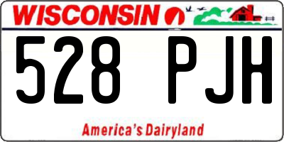 WI license plate 528PJH
