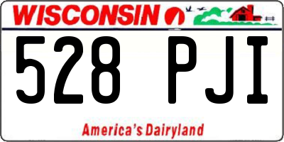 WI license plate 528PJI