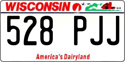 WI license plate 528PJJ