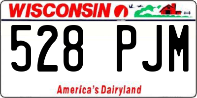 WI license plate 528PJM