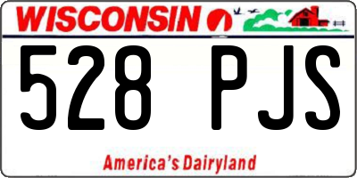 WI license plate 528PJS