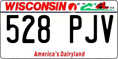 WI license plate 528PJV