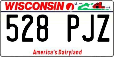 WI license plate 528PJZ