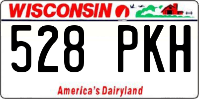 WI license plate 528PKH